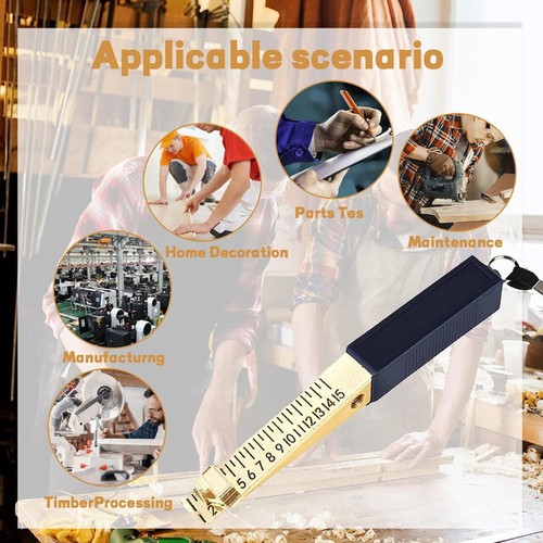 Fire Door Gap Measuring Tool 1-15mm Vernier Feeler Gauge for House Engineering - Picture 5 of 7