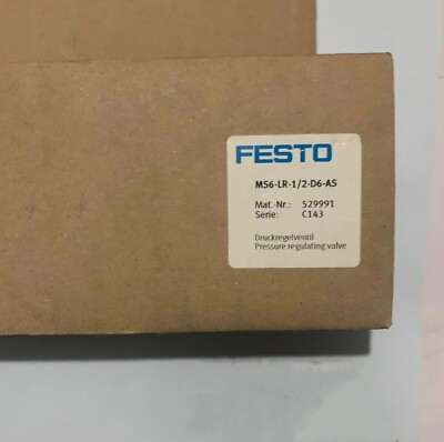 #ad #ad Festo MS6 LR 1 2 D6 AS pressure reducing valve 529991 New One $80.10