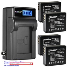 Kastar Battery LCD Wall Charger for Panasonic DMW-BLE9 DMW-BLG10 Lumix DMC-TZ101