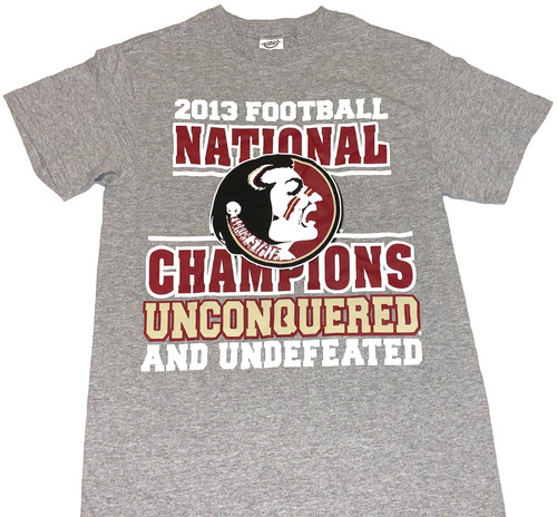 Rare! Vintage 2013 Florida State Seminoles Football Champions T-Shirt New! SMALL