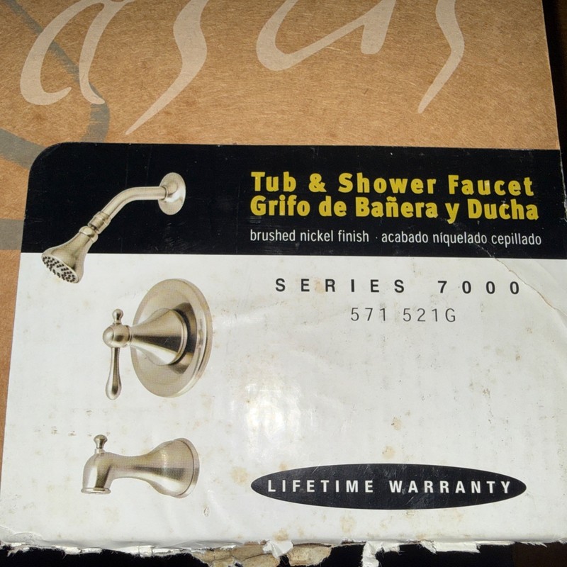 Pegasus Series 7000 Tub and Shower Faucet Brushed Nickel