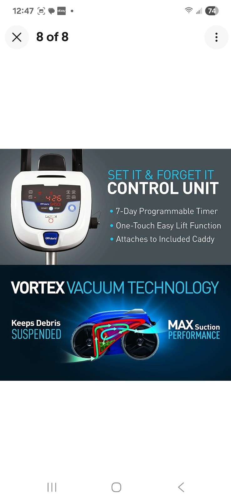 NEW LOW PRICE Polaris 9450 Sport 4WD Robotic Pool Cleaner w/Cady & Free Shipping