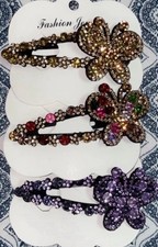 Shiny Rhinestone Hairpin And Hairclips For Girls