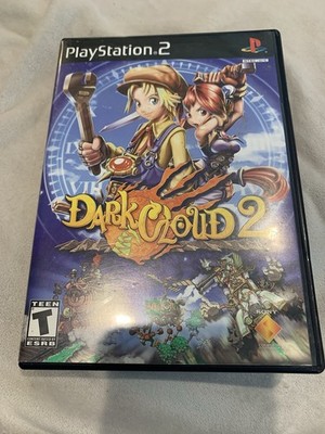 Dark Cloud 2 PS2 PlayStation Complete Manual Black Label