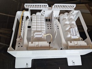 Refrigerator Ice Maker Assembly White Plastic Module Housing