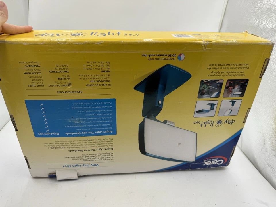 Lámpara de terapia de luz brillante Carex Day-Light Sky - 10.000 LUX - Lámpara solar BrightZone Foto 4 de 4