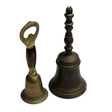 Coppia Campanelle Vintage Decorative - Campanella Apribottiglie Ottone e Bronzo