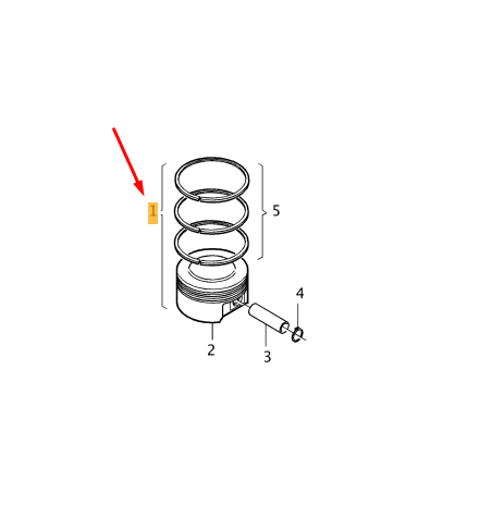 VOLVO XC60 MK2 Genuine Engine Piston Set 31460046 OEM New