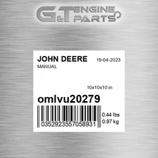 OMLVU20279 MANUAL fits JOHN DEERE (Surplus Open Box)