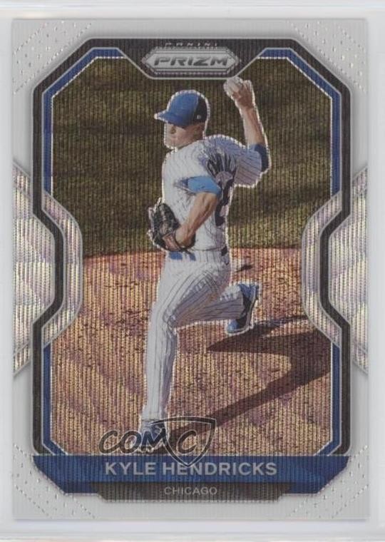 2021 Panini Prizm White Wave Prizm Kyle Hendricks #97 0n7b