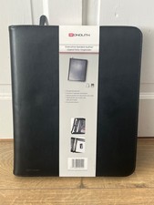 Monolith Executive Bonded Leather Zipped Folio A4 Ring Binder