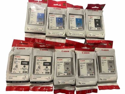 9 PK - Canon PFI-101 Ink Tank PFI-101C FPI-101B PFI-101PGY PFI-101MBK PFI-101BK