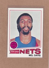 1977-78 TOPPS BASKETBALL WHITE BACK MEL DAVIS #38 NETS NM/NMMT *A46166