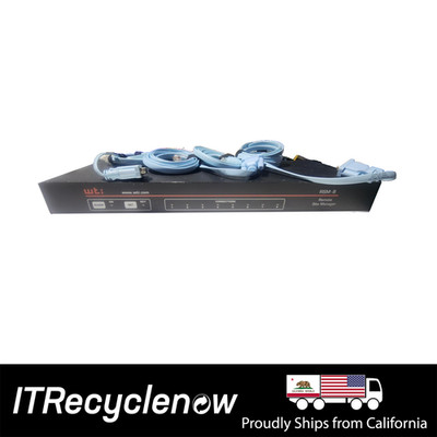 WTI RSM-8 8-Port DB9 SSHv2 Console Server Remote Site Manager 100-240V AC