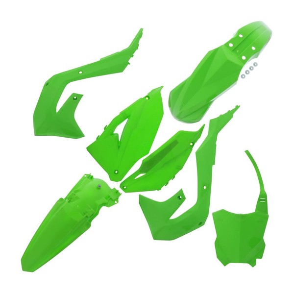 Polisport Plastikkit Passt An Kawasaki Kx 250F 21-24 450F 19-23 GrüN-image