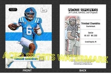 2025 Trinidad Chambliss ACEO Sports Art Style Football Card