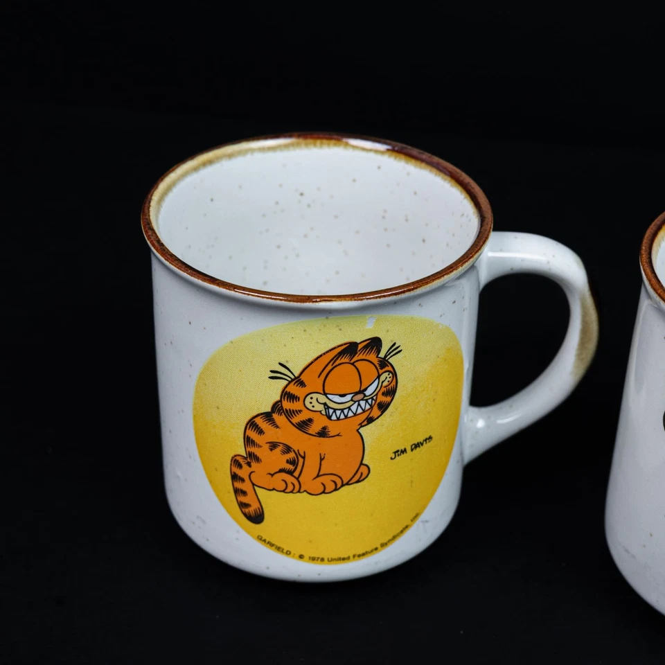 Garfield Vintage Sammeltassen / Kaffeetassen (1978) - 2er Set - Zustand Gut - Bild 2 von 4