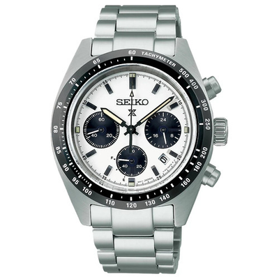 #ad Seiko Prospex Speedtimer Chronograph Solar Power Men#x27;s Analog Wristwatch $103.87
