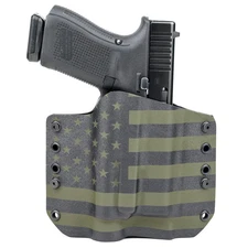 OWB Light Holster - SAR Handguns - Streamlight TLR-1 -USA Green & Black