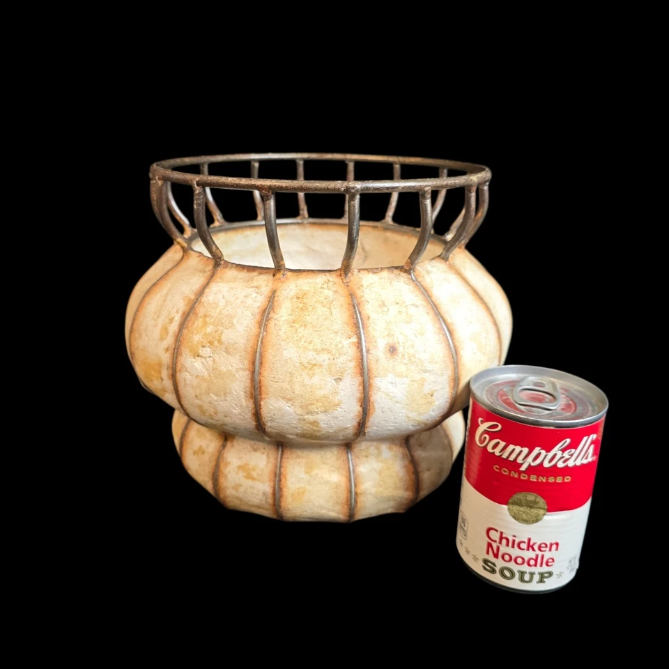 Jardinera urna vintage hormigón y hierro 8" Foto 2 de 4