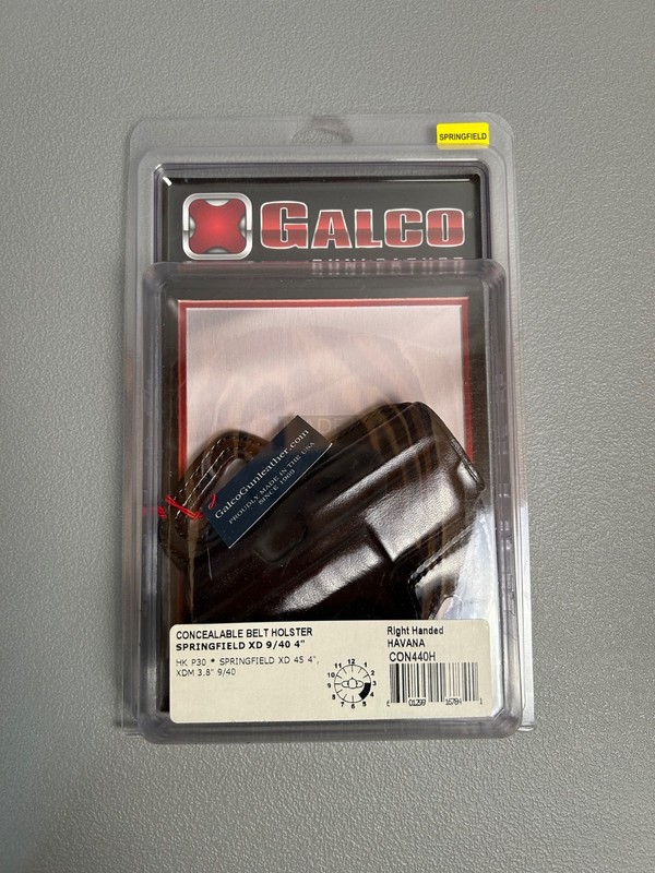 GALCO LEATHER HOLSTER - MODEL CON440H. Fits HKP30, Springfield XD 45 4" and XDM