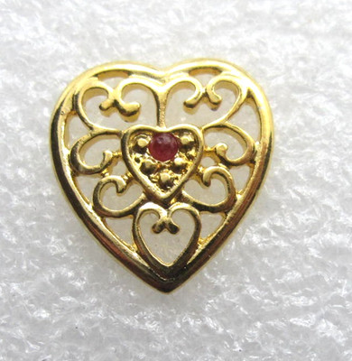 Heart Shape Lapel Pin (E408)