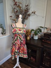 NWT FARM RIO Off-White Tropical Yard Sleeveless Mini Dress - XL