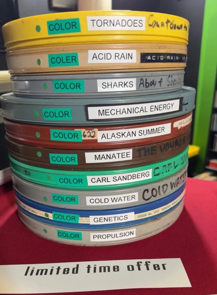 Lot of 10 16mm Films on Polyester FILM Base no VS Educational Films Foto 2 de 4