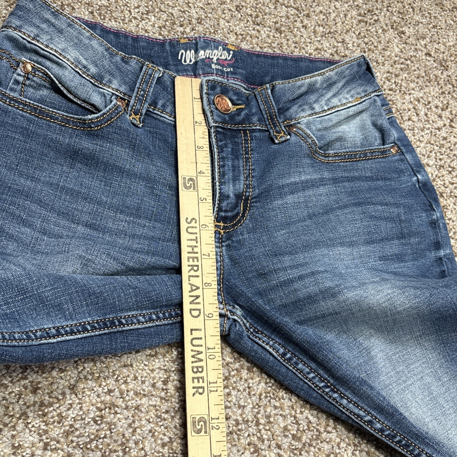 Women's Wranglers Boot Cut Size 5x34 Denim Jeans Fits 28 X 32 - View 8