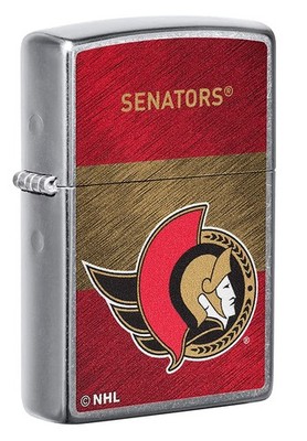 NHL Team Zippo Lighter Windproof Silver Mechanical Refillable Gift Boxed