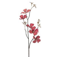 artplants Kunstzweig Hartriegel Krovex, Burgunderrot-Gold, 70Cm