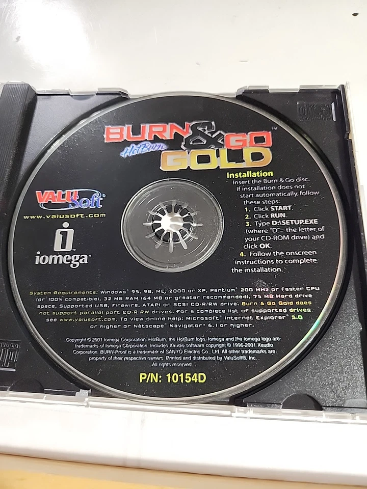 Burn & Go Gold Hotburn PC CD-ROM 2001 - Image 3 of 4