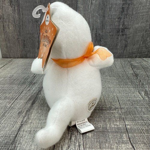 Hallmark Glimmer The Ghost 6" Peluche Imbottito Decorazione Halloween Fiocco Cuore Scintillante - Foto 3 di 8
