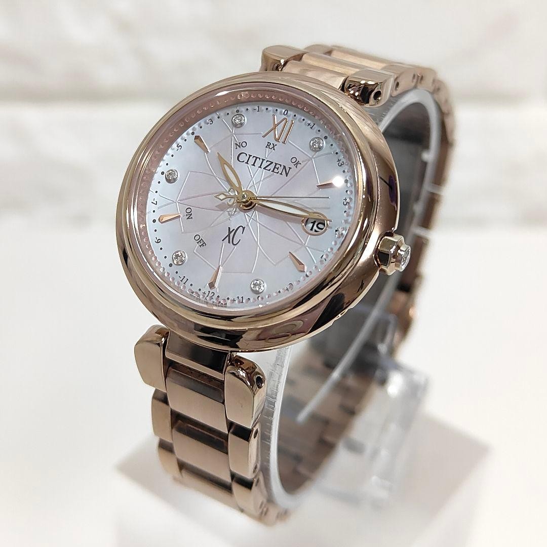 Citizen xc ES9467 54X 25th Anniversary Diamond Timepiece Pink Gold Watch image 4