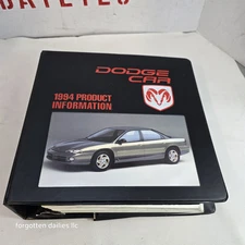 1995 Dodge Data Book Dealer Album Shadow Viper Stealth Neon Spirit