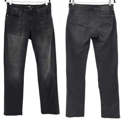 Mavi Marcus Slim Straight Leg Jeans 31x32/31 Mens Black Faded Preppy Stretch