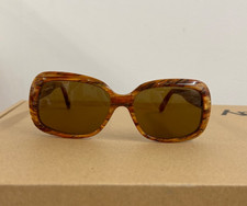 Liz Claiborne Tortoise Tan Brown Oversized Sunglasses VTG Womens
