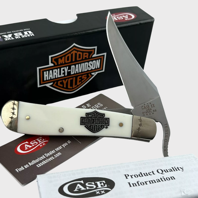 Case xx RussLock Harley-Davidson® Embellished White Synthetic