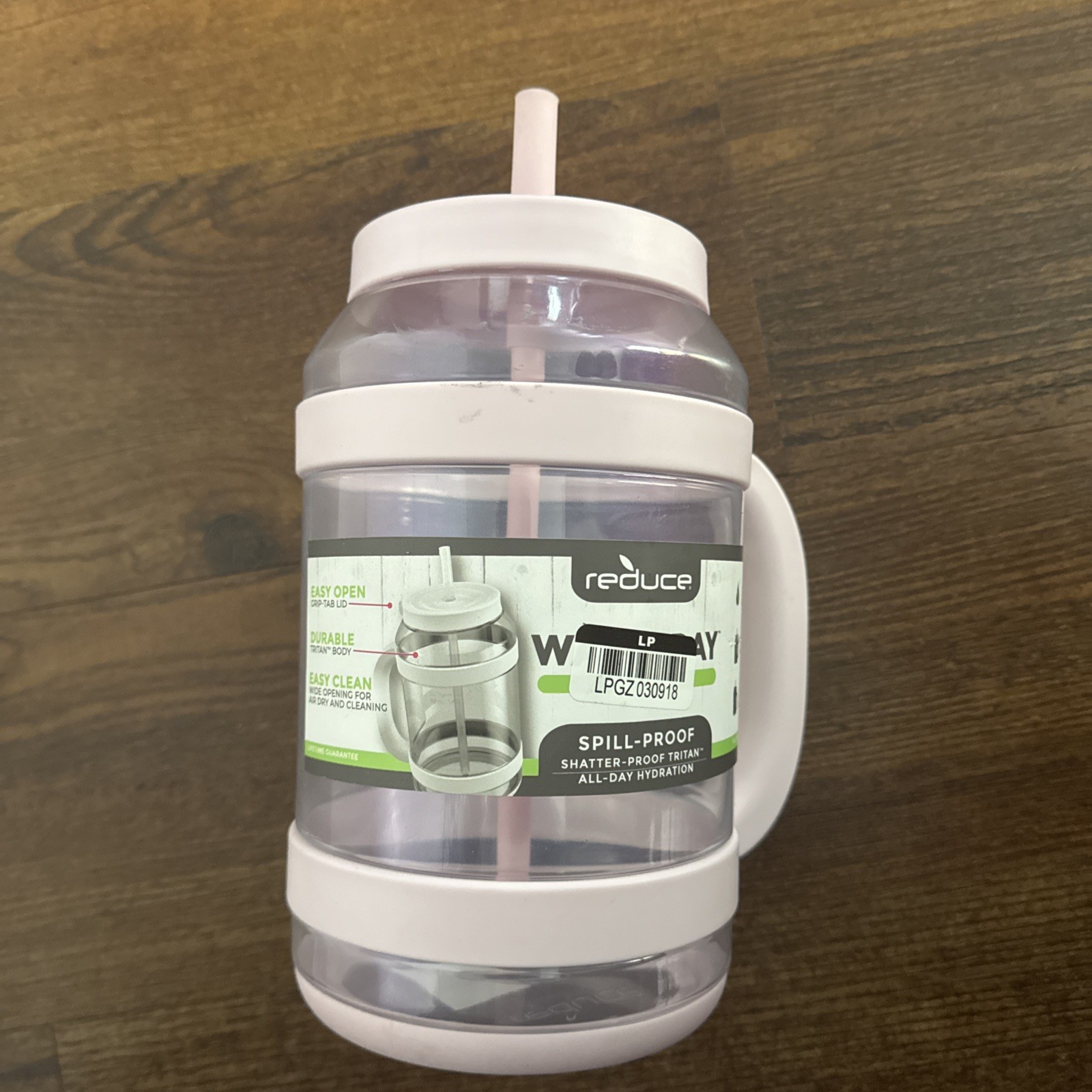 Reduce 80oz Waterday Water Bottle With Handle & Straw Pink S