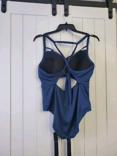 Traje de baño de una pieza bandeau liso talla grande Jessica Simpson. ¡NUEVO CON ETIQUETAS! Talla 2X! - Imagen 2 de 6