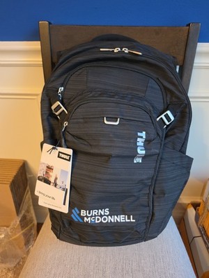 New Thule Construct Backpack 24L Laptop Bag 15.6 Storage Travel Hiking Black