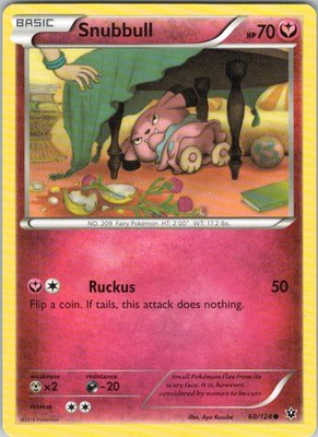 Snubbull #68/124 (LP) XY - Fates Collide FCO Pokemon