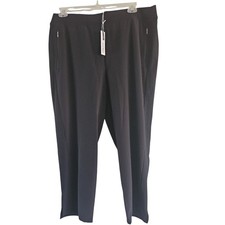 Chico's Zenergy Pants Size 3R / 16R Black UPF Neema Rib AK Sporty