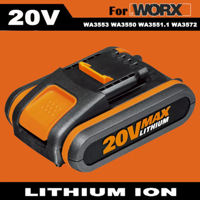 3,8Ah 20V MAX Akku Für Worx Ersatzakku WA3553 WA3556 WA3551 WA3639 NEU