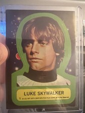Topps Star Wars Sticker 1, LUKE Vintage Star Wars