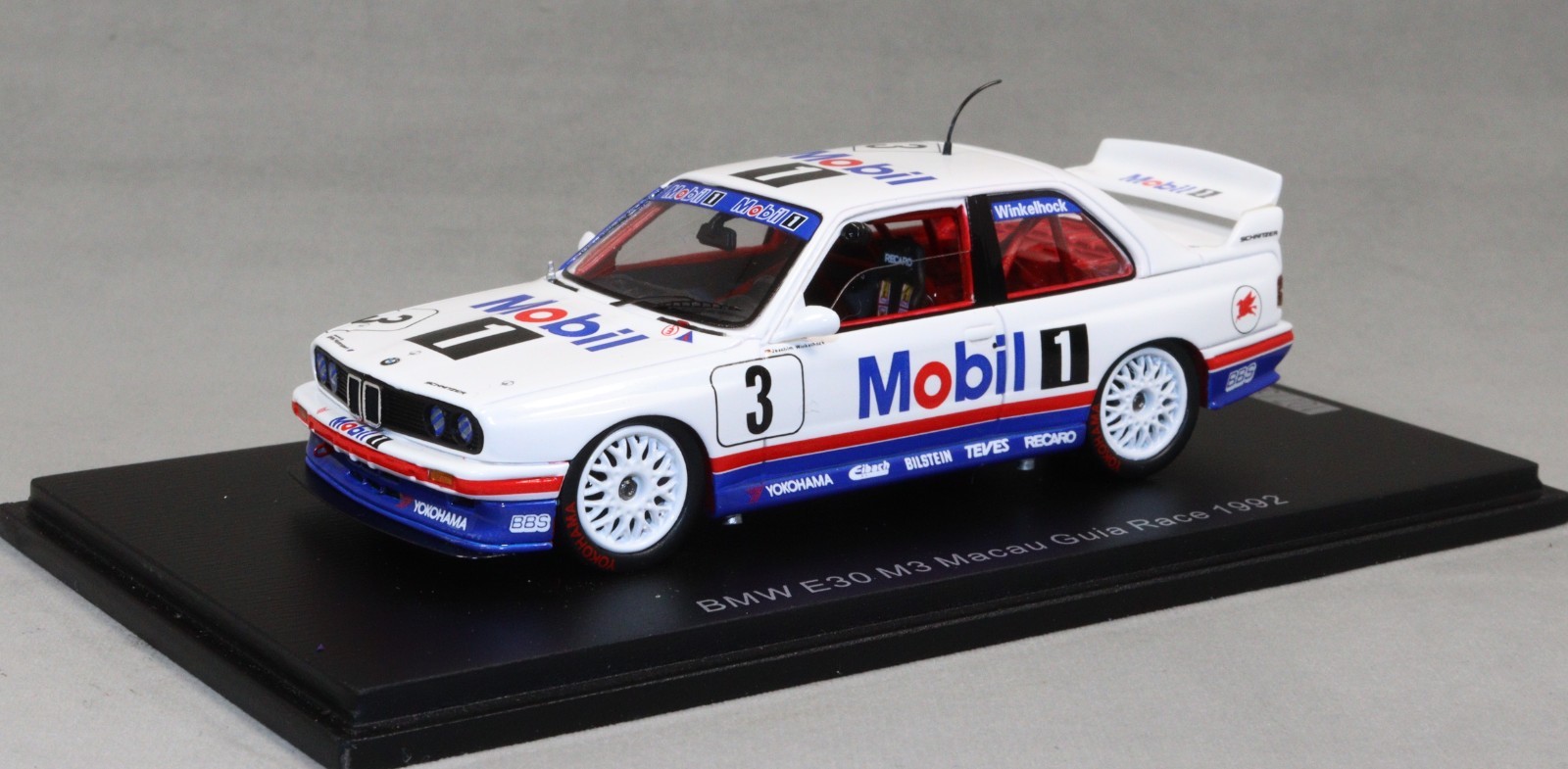 Spark BMW M3 E30 Macau Guia Race 1992 Joachim Winkelhock SA247 1/43 NEW Ltd 300