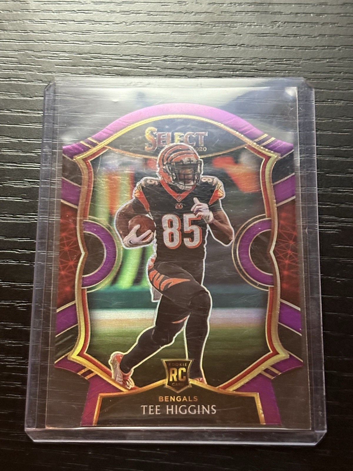 2020 Panini Select - Concourse Tee Higgins #60 Purple Prizm Die-Cut (RC)