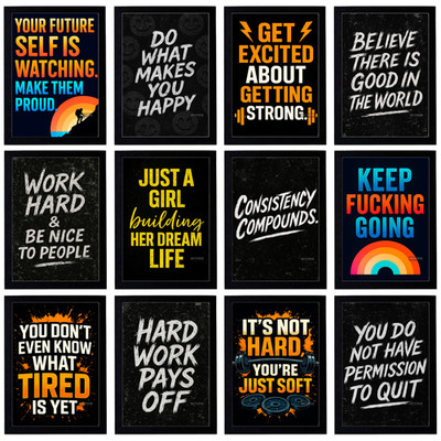 Motivationsposter A3 A4 A5 Inspirierender Wandbilddruck für Zuhause und Büro