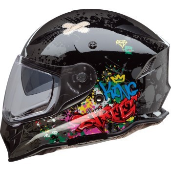 Z1R Nemesis Full Face Helmet - Distro Gray - Adult Size Large