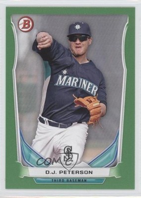 2014 Bowman Draft Top Prospects Green 42/75 DJ Peterson #TP-18 z6b